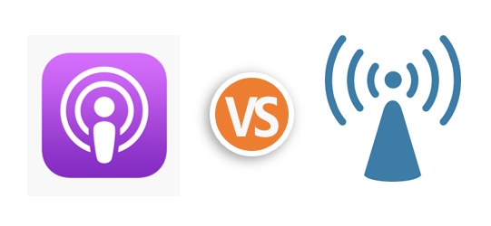 Podcast和廣播差異