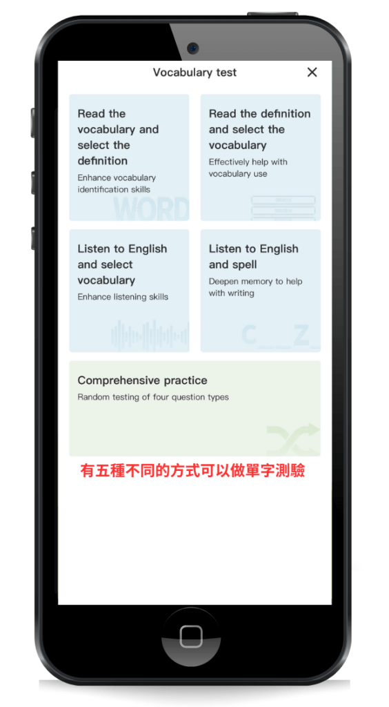 單字測驗方式