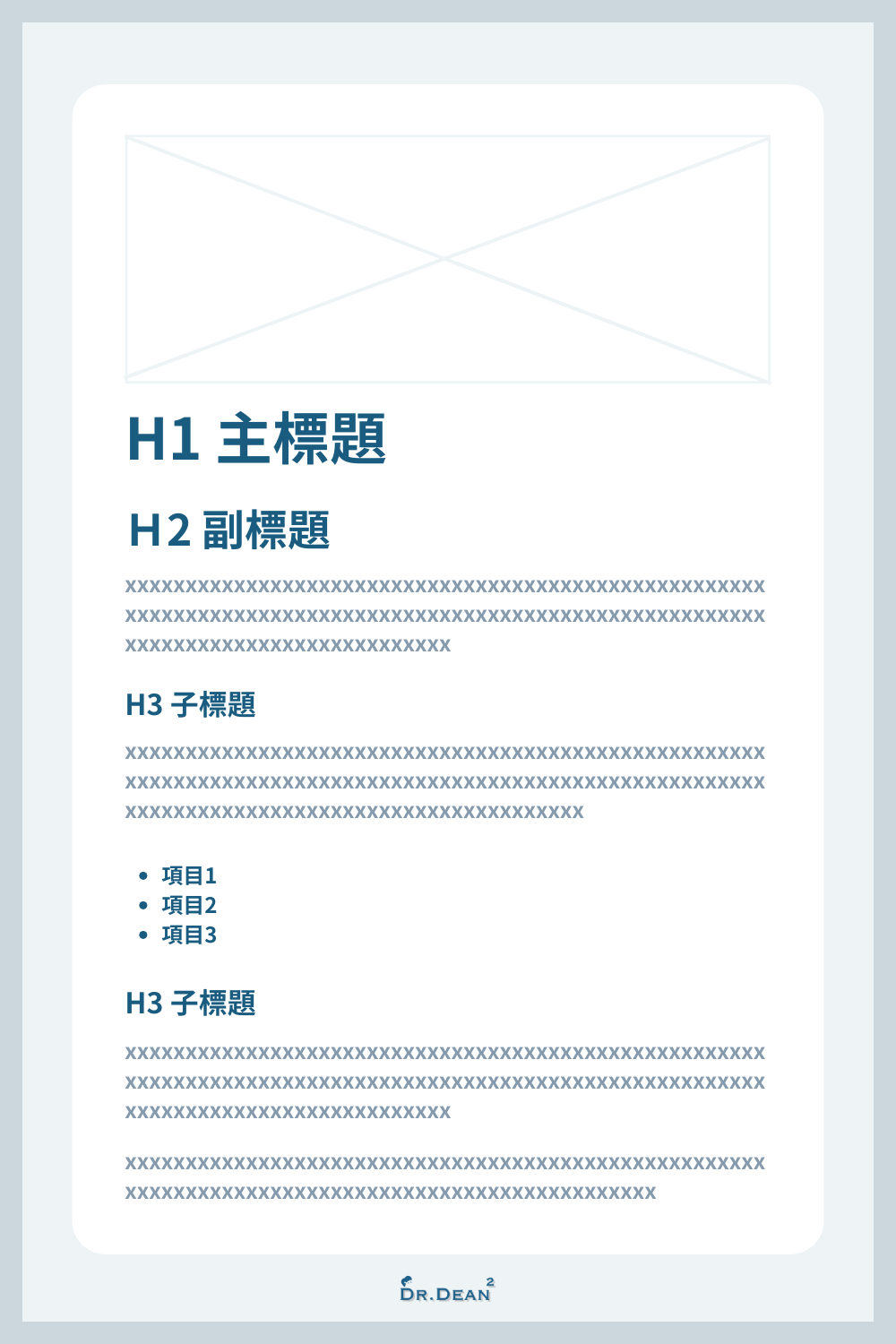 文章樹狀結構