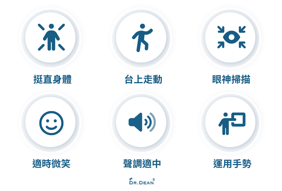 夏韻芬社交說話課程筆記:建立人脈的觀念+實戰技巧 10 舞台正面肢體語言