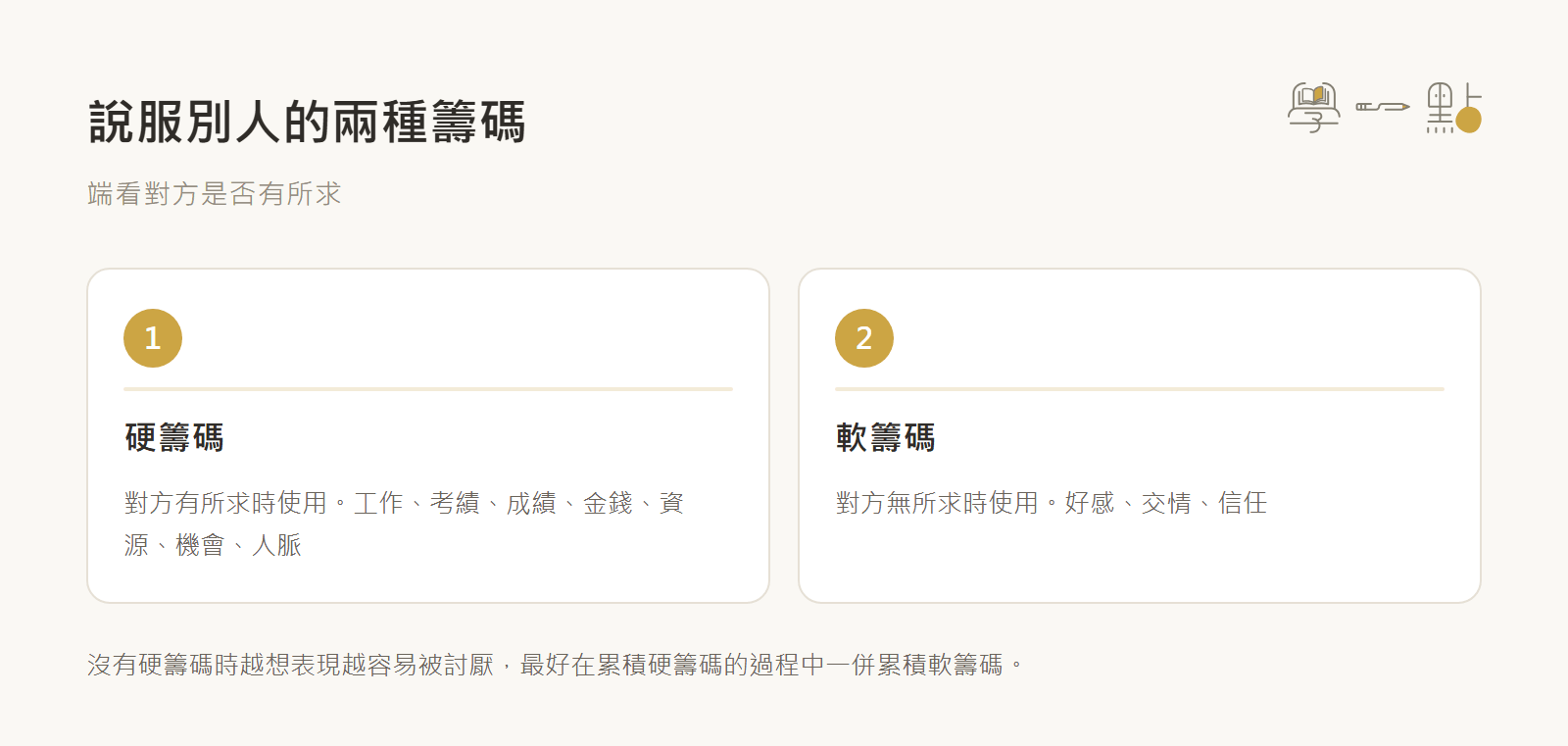 周震宇口語邏輯課重點心得,從形成觀點到設計表達策略 11 說服籌碼